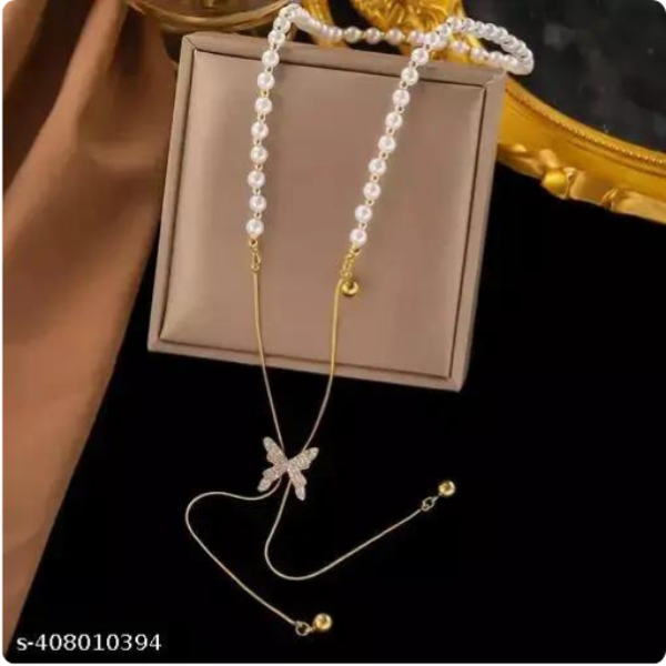Butterfly Long Chain Necklace