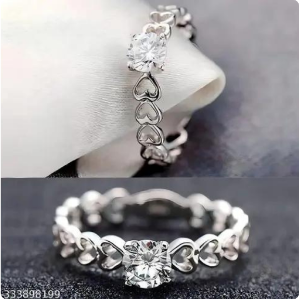 Silver Plated Ring Set