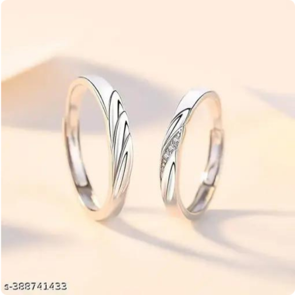 Silver Plated Couple Ring