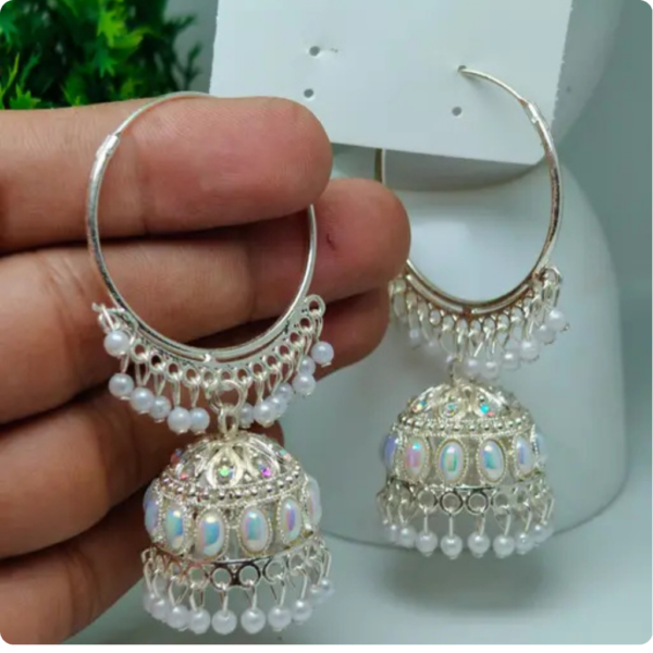 Fancy Light Weight Jhumka - Image 2