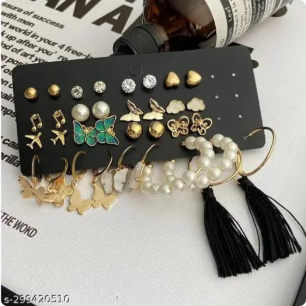 Gold Plated Alloy Earring