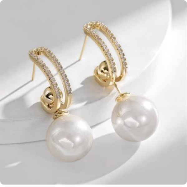 Korean Fancey Moti Earrings